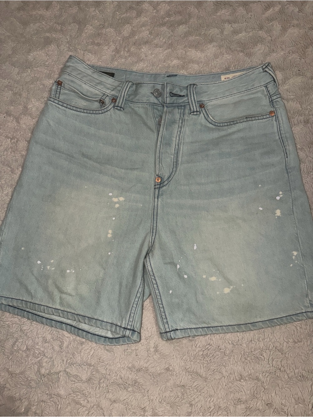 Evisu Diacock Denim Shorts